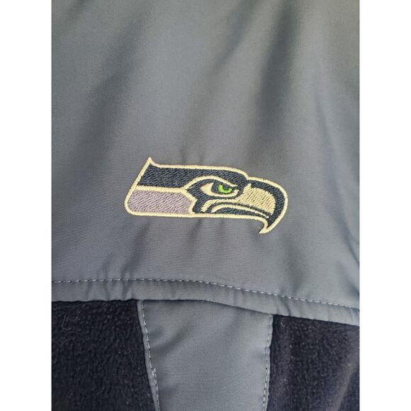 Seattle Seahawks NFL Team Apparel Full Zip Jacket Men’s L Blue - Picture 3 of 6